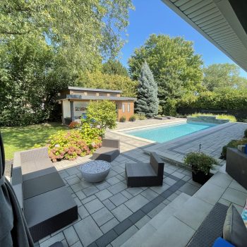 Backyard Renovation with pool installation
