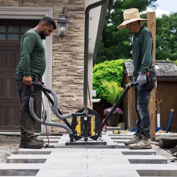 Front Yard Interlock Installation