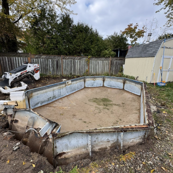 Hamilton Backyard pool removal
