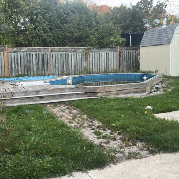 Hamilton Backyard pre instalaltion