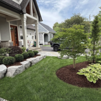 front yard installation in Oakville