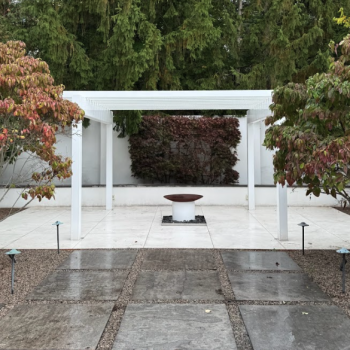 landscape backyard installation