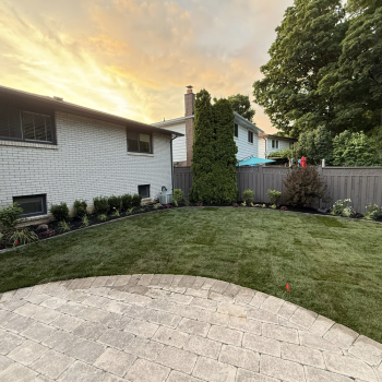 landscape installation in Burlington