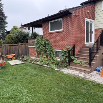 mississauga backyard before